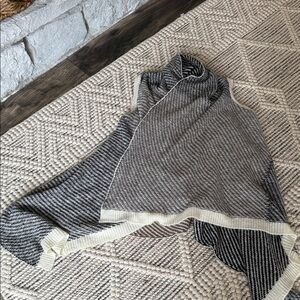 Cotton On Black and Cream Striped Vest